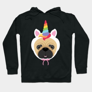 unicorn pug dog Hoodie